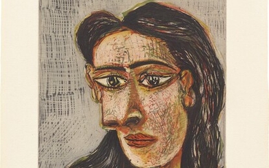 Pablo Picasso, Tête de femme No. 3 (Head of a Woman No. 3): Portrait de Dora Maar (Bl. 1339; Ba. 651)