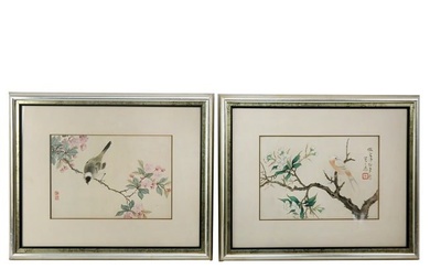 Pair of 17th/18th C. Chinese Brush Paintings