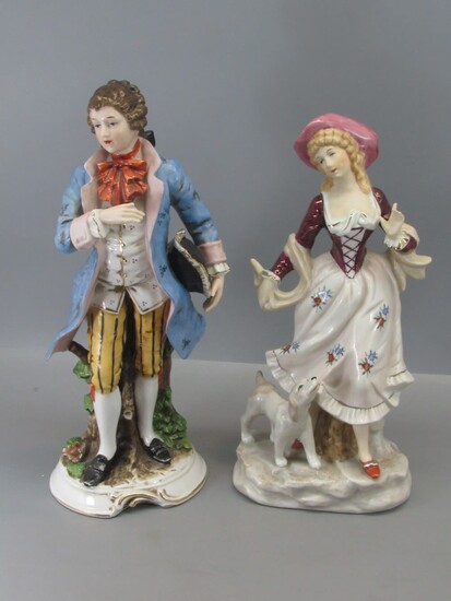 Pair of Old Porcelain Figurine