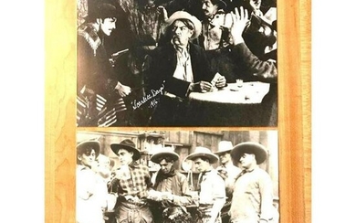 Pair of Silent Movie Western Saloon Photos