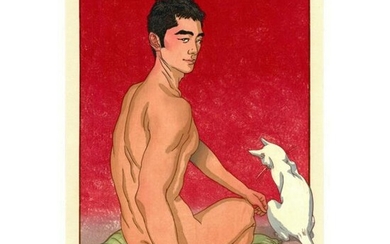 Paul Binnie, White Cat, Nude, Contemporary