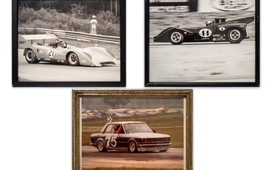 Paul Newman Racing Framed Photos
