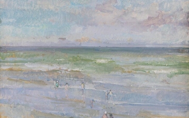 Peter Greenham CBE RA, British 1909-1992 - Mundesley; oil on board, signed with initials lower left 'PG', 24.2 x 32.3 cm (ARR) Provenance: Sir Desmond and Lady Pond, Exeter; Christie's, London, 20th Century British Art, 7th October 2008, lot 79;...