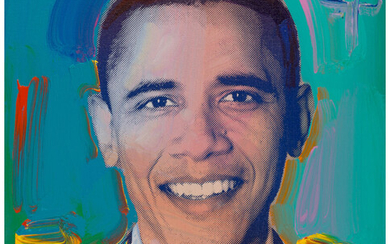 Peter Max (b. 1937), Obama to the Max (2009)