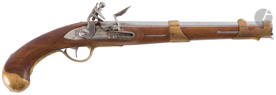Pistolet de cavalerie à silex 1763, 1er modèle.... - Lot 4 - Ader