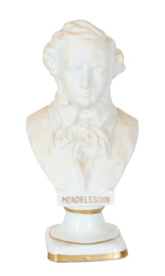 Porcelain Bust of Felix Mendelssohn