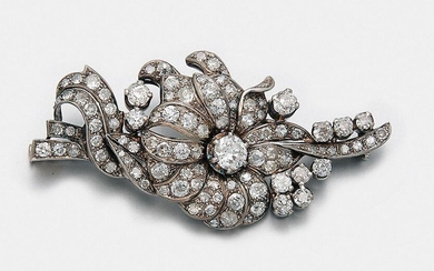 Splendid Belle Epoque diamond brooch