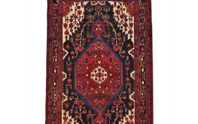 Pure Wool Persian Nahavand Handmade Full Pile Oriental