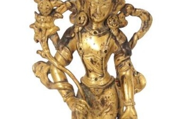 Qing Dynasty Gilt Bronze Bodhisattva/Buddha