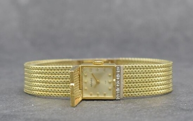 RHODOS 14k yellow gold diamonds set ladies wristwatch