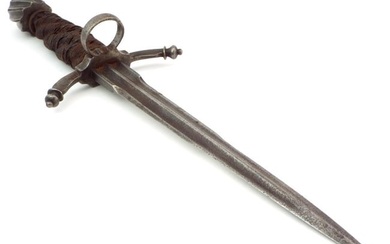 Rare 16th-17th c. German Saxon Armor Piercing Left Hand Dagger