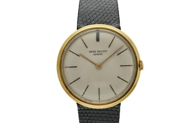 Reference 2591 Calatrava A yellow gold wristwatch, Circa 1962, Patek Philippe