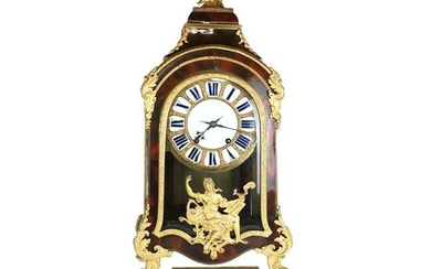 Regence Gilt Bronze & Tortoiseshell Bracket Clock