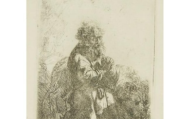 Rembrandt van Rijn (1600-1669), ST. JEROME, KNEELING IN PRA