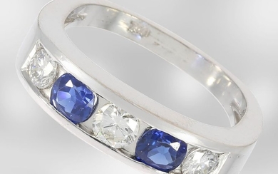 Ring: 18K white gold ring set with diamonds...