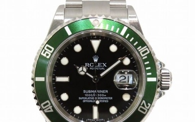Rolex Submariner 16610LV Automatic Green D Number Watch Men's