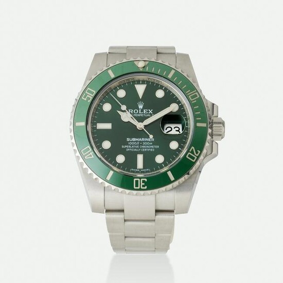 Rolex, 'Submariner Hulk' steel watch