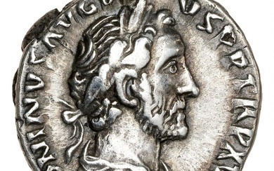Roman Empire, Antoninus Pius, 138–161, Denarius, Rome, 154 AD, LIBERALITAS VII COS...