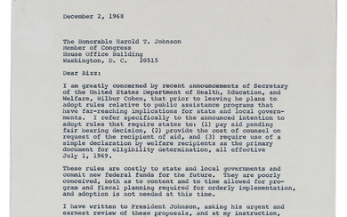 Ronald Reagan Signed 8.5x11 1968 Letter (JSA)