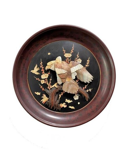 Round Asian Deep Wall Plaque