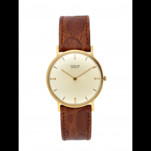SARCAR Gent's 18K gold wristwatch 1950s/1960s Dial, movement and...