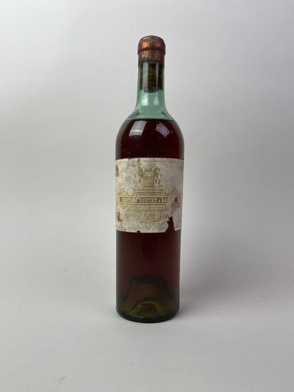SAUTERNES. 1er GC. Château Coutet. 1939. 1 bt. (mi épaule, étiquette fanée).
