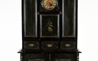 SWEDISH CABINET MORA GRANDFATHER CLOCK C.1840
