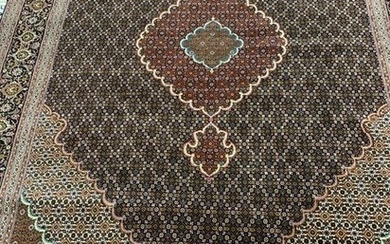 Semi Antique Hand Woven Persian Silk&Wool Tabriz 50 Raj