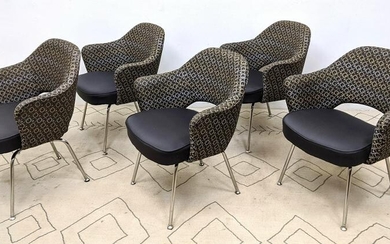Set 5pc Eero Saarinen for KNOLL INC Chairs. Executive A