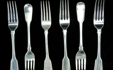 Set of Early English Sterling Forks