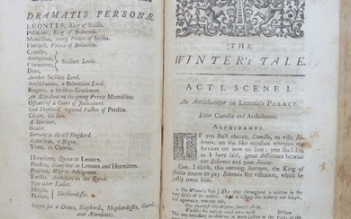 Shakespeare, Comedies and King John, 1747 Warburton