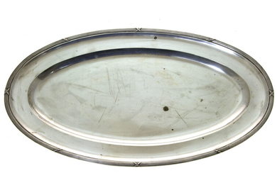 Silver Oval Tray, Germany, Early 20th Century.
