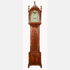 Simon Willard Mahogany Tall Case Clock