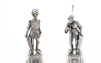 Special item - exceptional work A pair of silver...