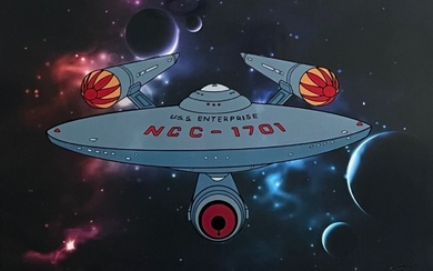 Star Trek U.S.S Enterprise Sericel Animation Art Serigraph Cel
