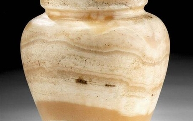Stunning / Large Egyptian Banded Alabaster Jar
