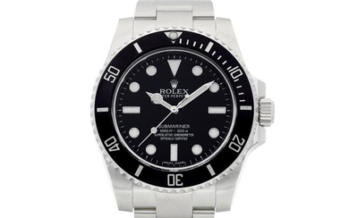 Submariner "No Date", Reference 114060 | A stainless steel wristwatch with bracelet, Circa 2015 | 勞力士 | Submariner "No Date" 型號114060 | 精鋼鏈帶腕錶，約2015年製, Rolex
