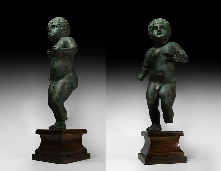 Substantial Roman Statue of a Nude Young Boy