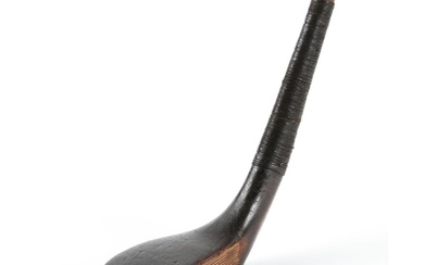 T Morris dark stained beech wood putter c1885 stamped with t...