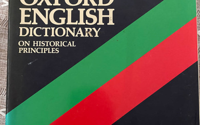 THE OXFORD SHORTER ENGLISH DICTIONARY ON HISTORICAL PRINCIPLES VOLUME I...