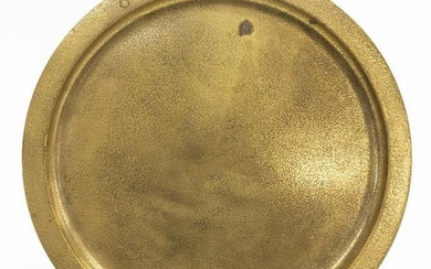 TIFFANY & CO. GILT BRONZE CHARGER PLATE, 14"DIAM