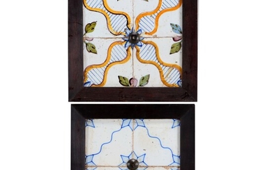 TWO PANELS WITH TILES