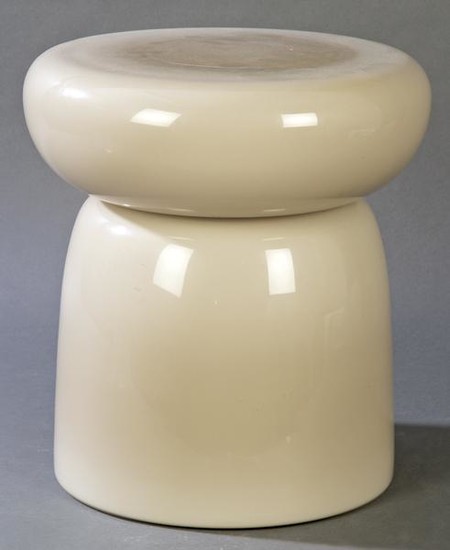 Table lamp made of grey Murano glass, 1970s