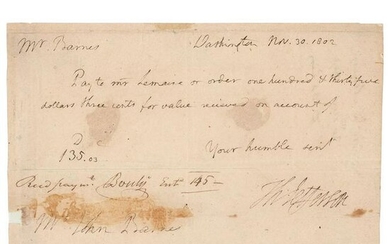 Thomas Jefferson Autograph Letter Signed as President