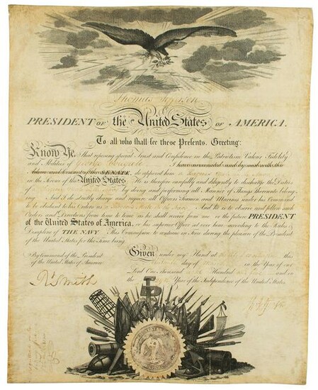 Thomas Jefferson Document Signed