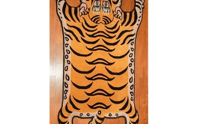 Tibetan Tiger Rug, Nepal, 2.10 x 6
