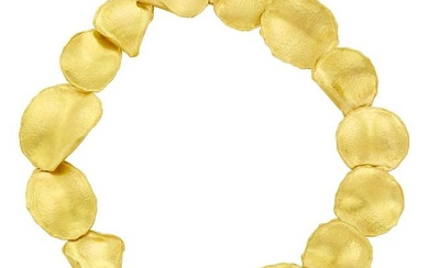 Tiffany & Co. Gold 'Rose Petal' Link Necklace
