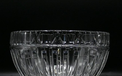 Tiffany & Co, Large Crystal Glass Center Bowl, Signed