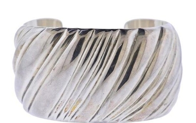 Tiffany & Co Sterling Silver Wide Cuff Bracelet