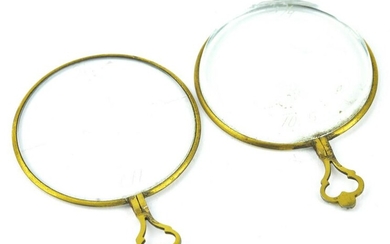 Two Antique 19th C Eyeglass Monocles